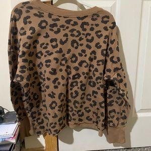 Animal print sweatshirt